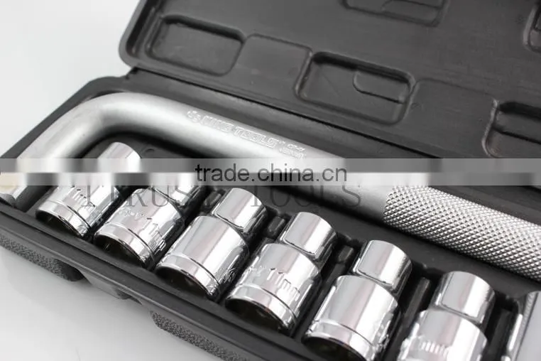 10PCS 1/2" Plastic box socket set 4010AABP GS KING TOOLS made in china