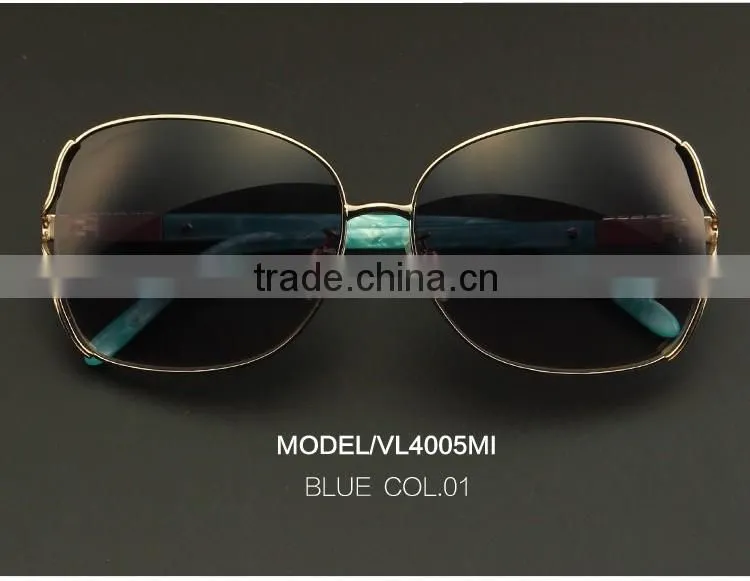 Latest Unique high quality metal and acetate sunglasses made in china