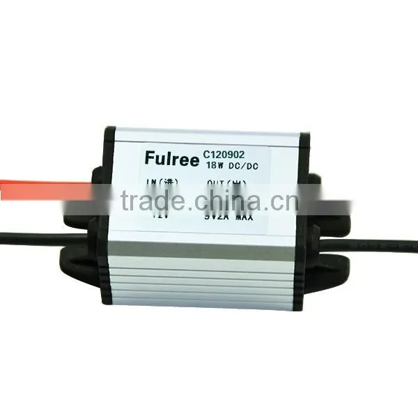 waterproof DC-DC converter 12v12v-22v to 9v2a step down power converter, car power supply module