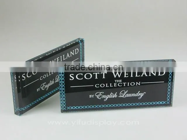 Logo oem acrylic frame logo block