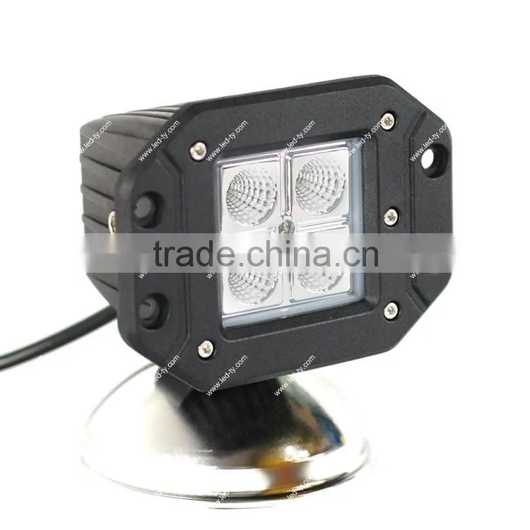 16W square led working lights 10-30V DC IP67 for heavy duty working lights, offroad led cree driving head/roof light