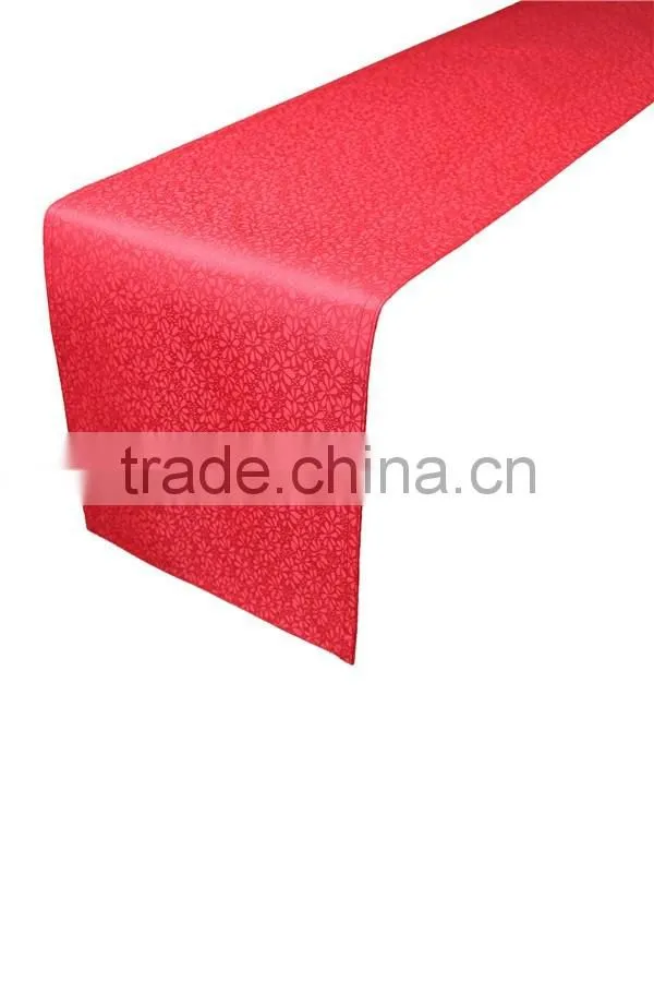 Hot Sale Polyester Jacquard Colored Christmas Table Runner