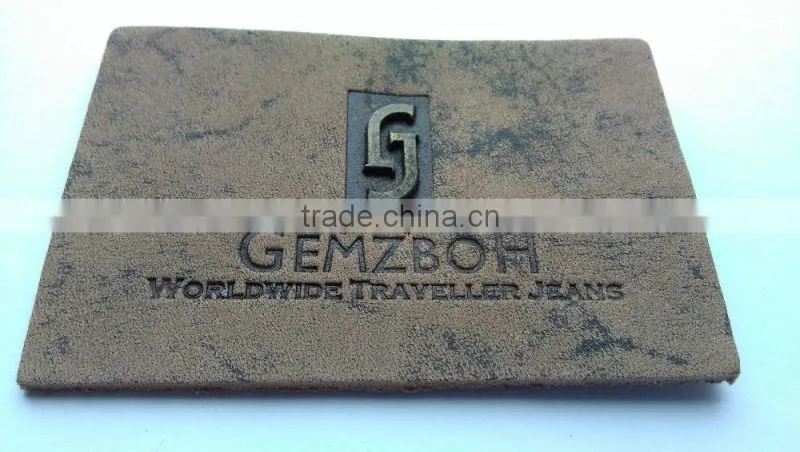 Custom garment accessory metal embossed school badges