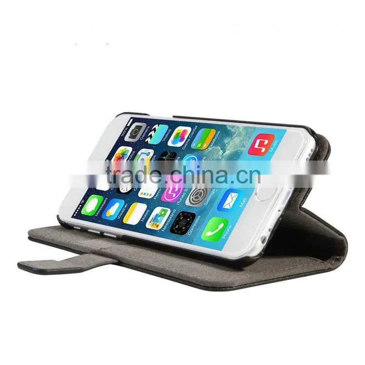 Premium PU leather case for iPhone 6 High quality mobile phone case cover