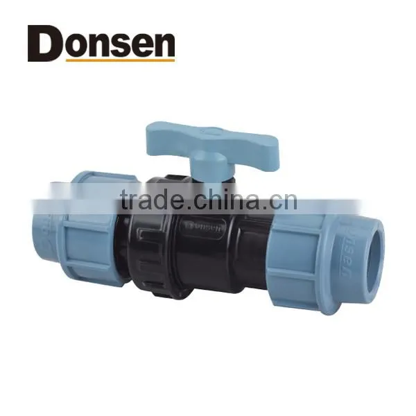 pp compression fittings elbow tee coupling VALVE