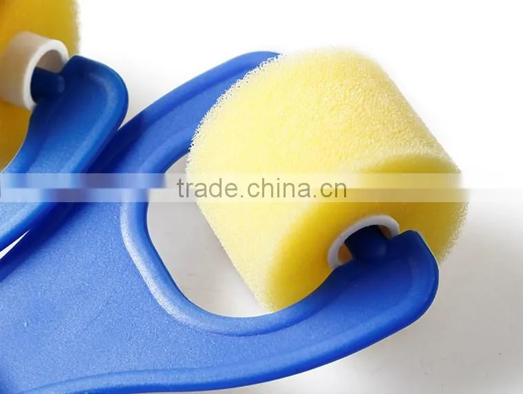 8 pcs/set Art Supplies Plastic Handle Foam Sponge Paint Roller For Kids