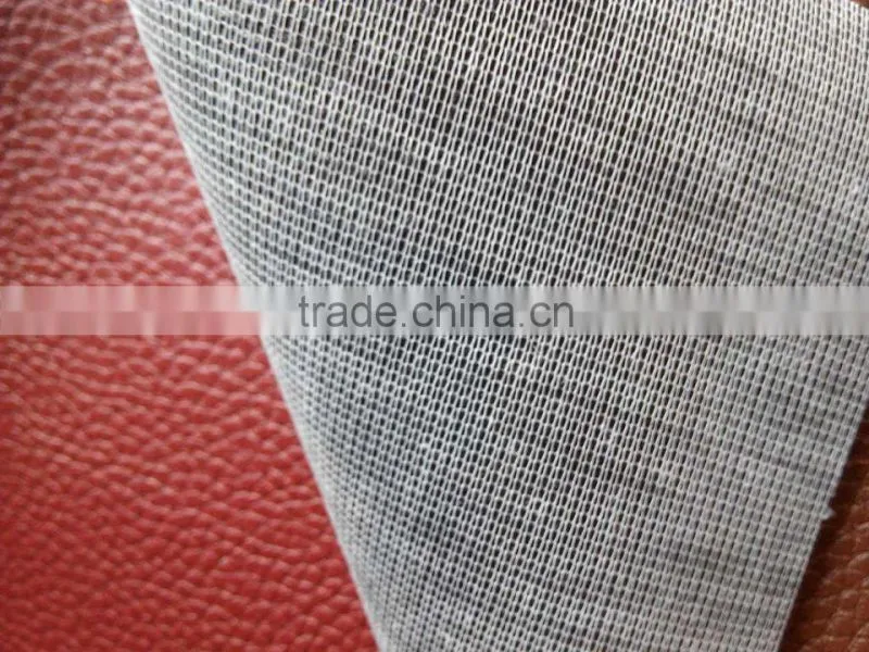 knitted backing pvc artificial leather for sofa D666