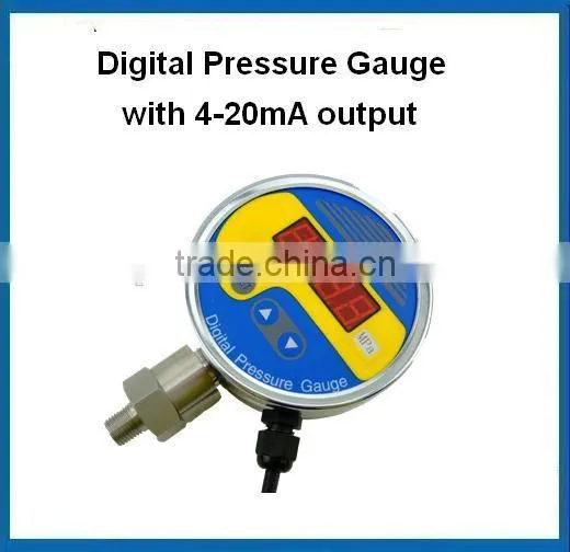 Pressure range -0.1~0~100Mpa Digital nitrous gauge with lcd display
