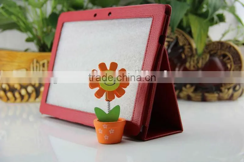 Factory price 2012 lychee skin for TF201 leather case ,For Asus Eee Pad