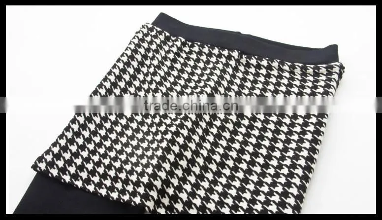 Made in China 2014 Fashion Faux Two Pieces Legging Hip Package Sexy Culottes Skirt Pants
