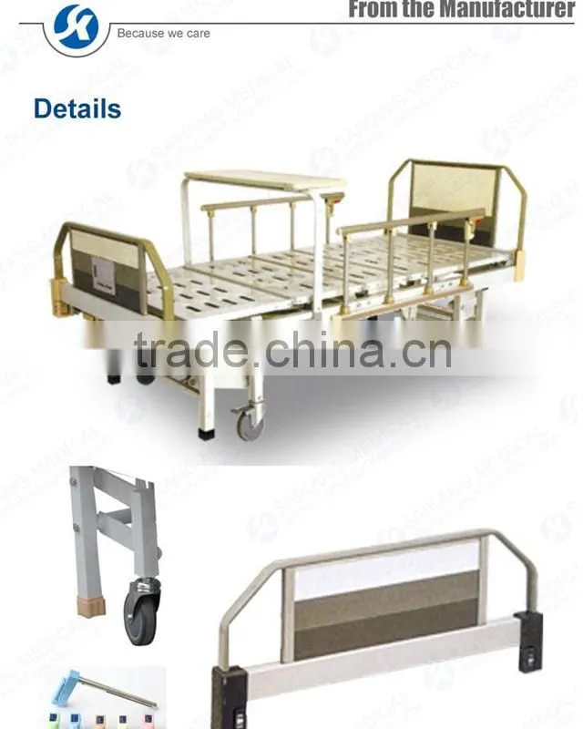 China Manufacturer Comfortable Foldable Patient Recovery Bed Parts