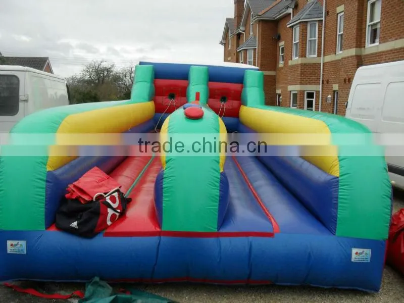 2 people for family game inflatable bungee run for sale