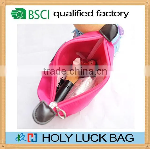 High quality waterproof make up bag with zipper cosmetic bag