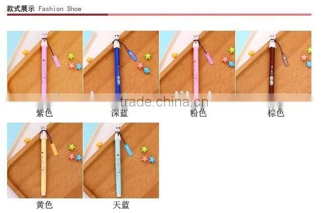 0.38mm Cute Expressions Snowman Gel Pen Ink Marker Pen School Office Supply Escolar Papelaria