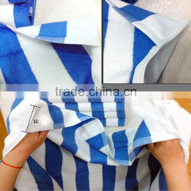china manufacturer 30X60 cotton cabana stripe beach towel uk