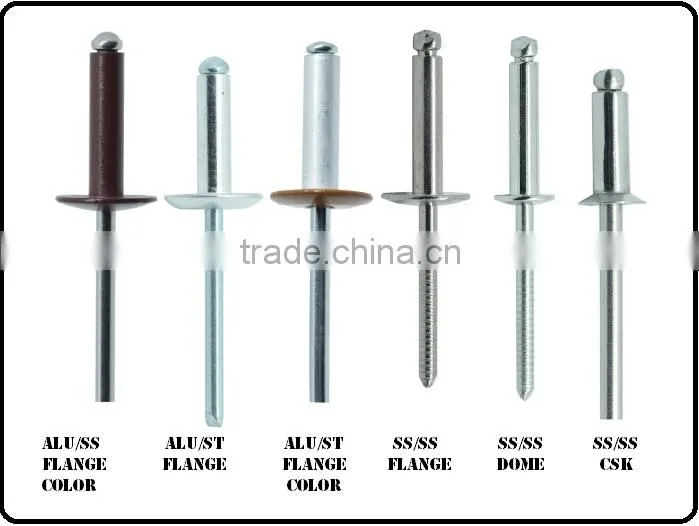 MANUFACTURER FLANGE SS POP RIVETS WITH COMPETETIVE PRICE