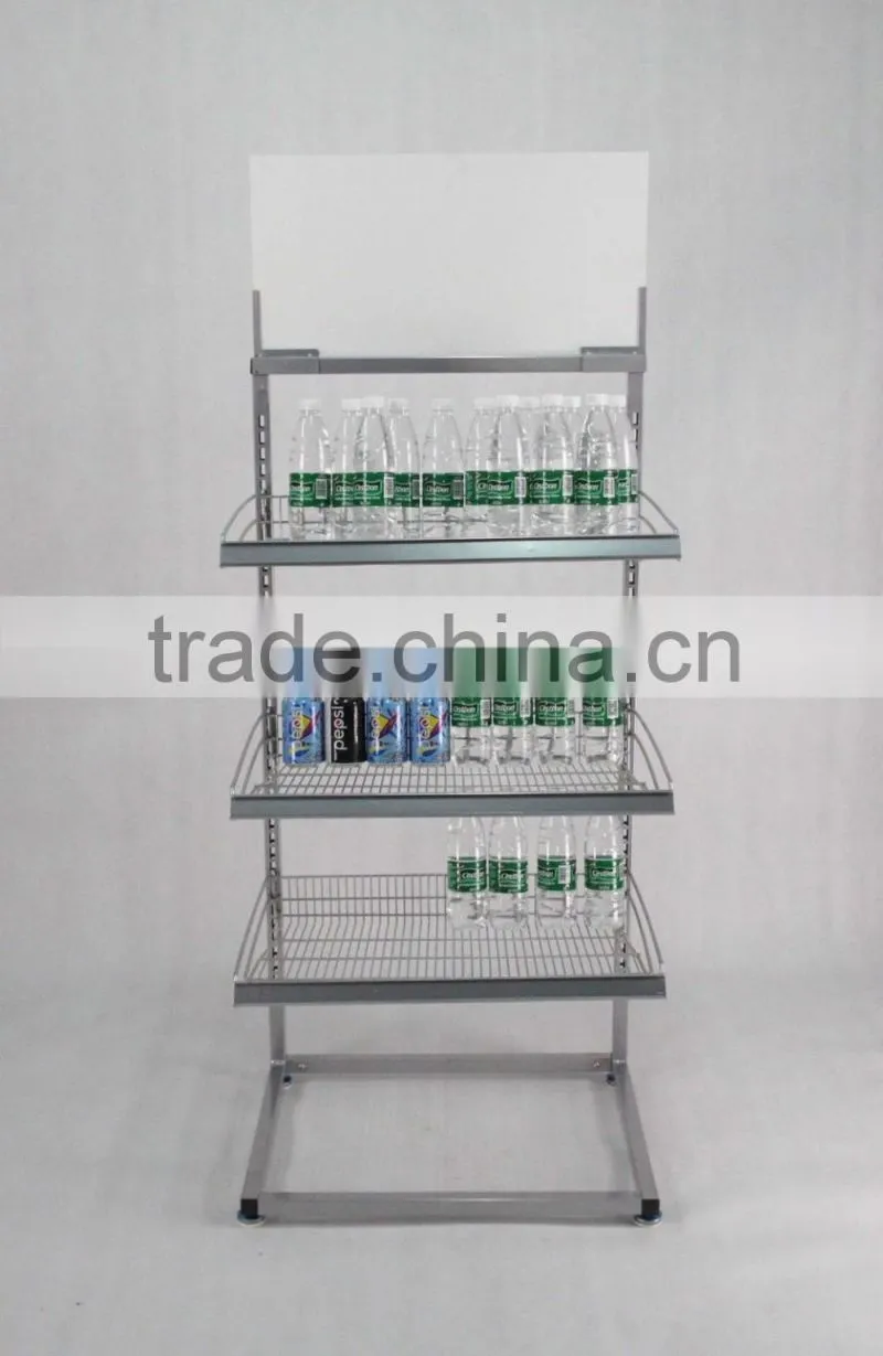 Metal 5 gallon Water Bottle storage Rack for Supermarket Water Bottle Rack