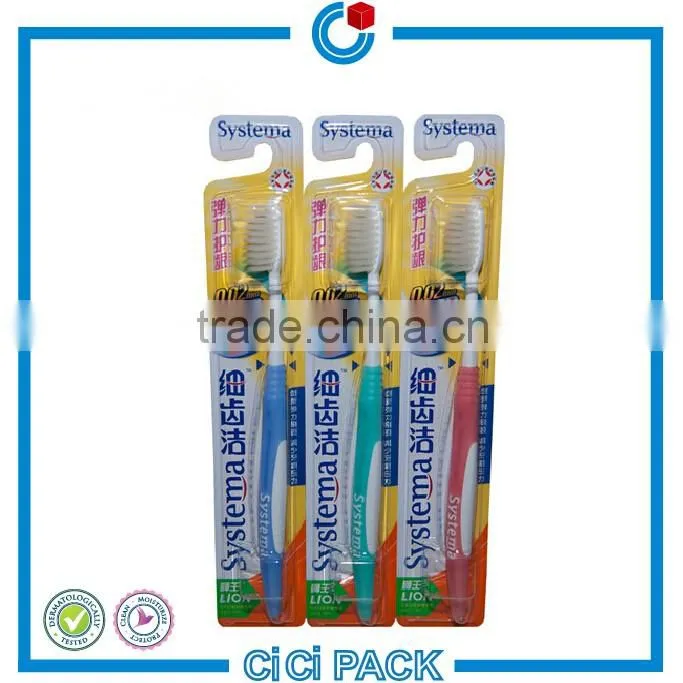 Wholesale Customized blister toothbrushes package