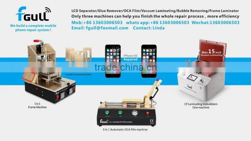 precise lcd and frame bonding machine for iphone model frame laminating