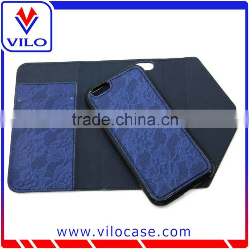 wholesales female Luxury wallet leather case for iphone 6s