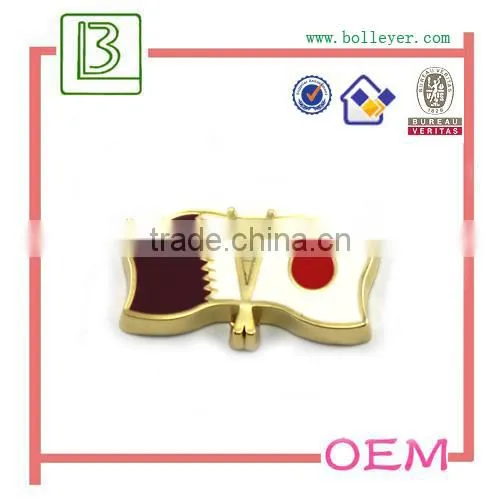 custom epoxy printing doming logo metal badge