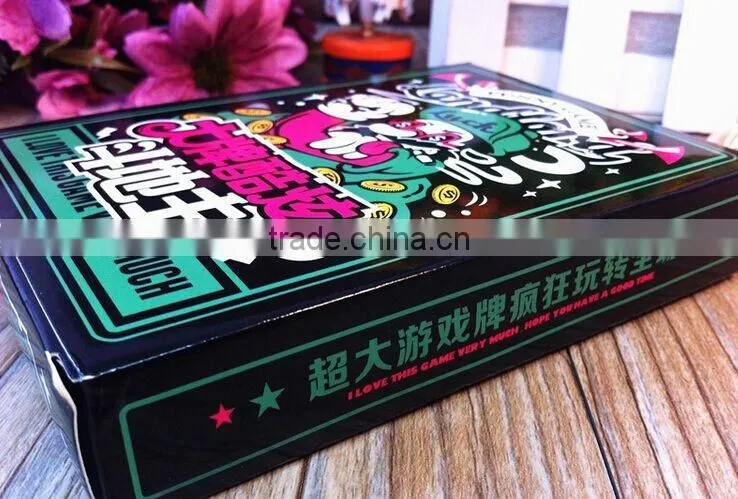 Fast delivery custom playing cards,Full Colors Printing 100% plastic playing cards Christmas Card Game ---DH20685