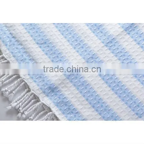 Handmade Tunisian Fouta Towel in Stripe design in 100% Cotton