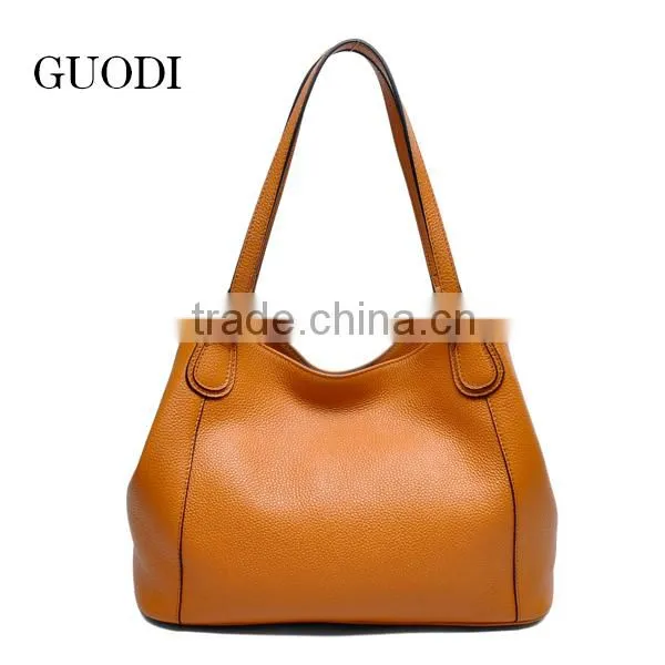 2015 elegant fashion handbags of leather, leather ladies handbags