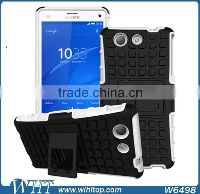 TPU+PC Hard Case for Xperia Z4, High Quality 2 in 1 Hybrid Cell Phone Case for Xperia Z4 Compact