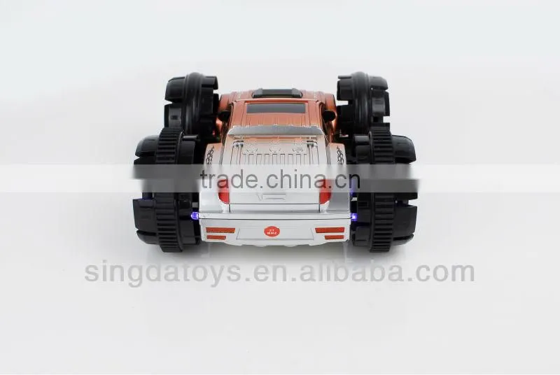 Nice tipping bucket can use tow sides rc stunt car