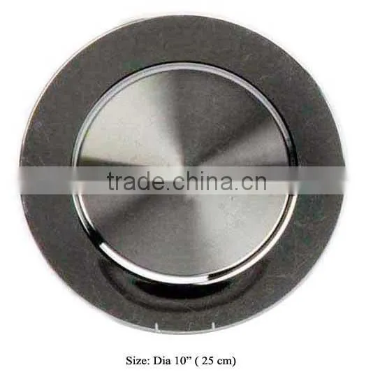 black Charger plate, charger tray, wedding charger plate