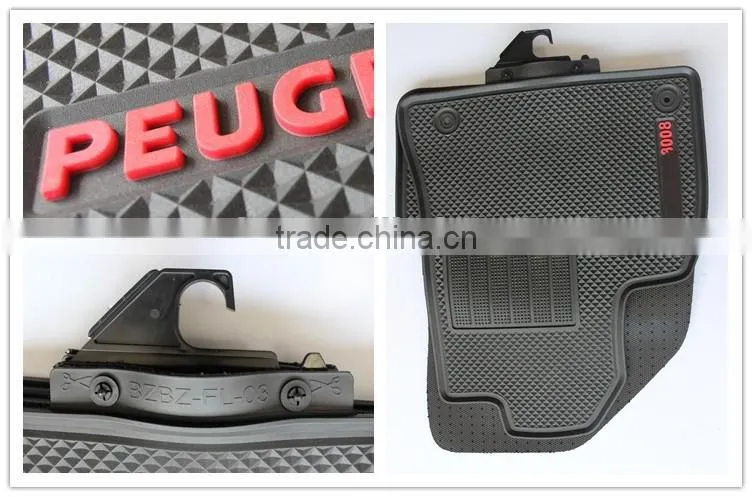 Wholesale Custom FIt Full Set Position PVC Car Floor Mats For PEUGEOT 3008