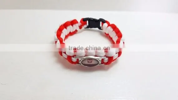 Custom Poland Polska paracord bracelet