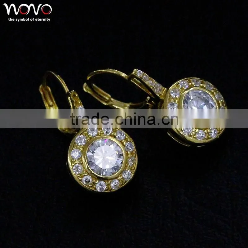 Gold plated ear cuff earrings for women 2016 new fashion brass earring jewelry