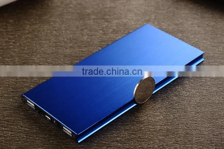 2015 unique design Dual USB Portable mobile power bank