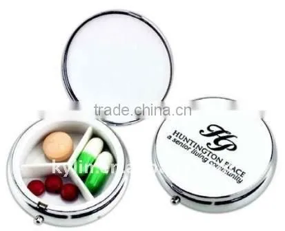 heart shape metal pill box