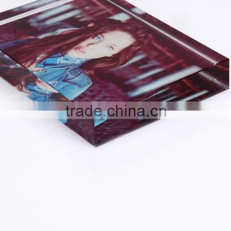 Sublimation crystal photo frame for wedding gift