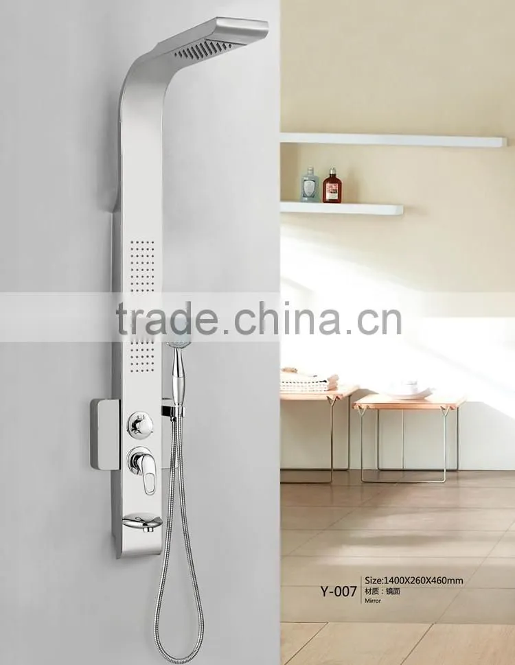 bath product stainless steel massage panel set shower column Y-007