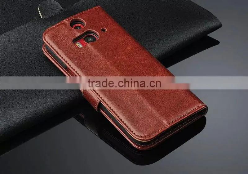 Wholesale Luxury Leather Cell Phone Case With Card Slot For HTC Butterfly 2