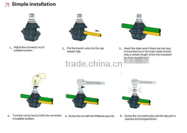 Insulating Piercing Connector IPC Cable Clamp, Clamp Connector Wire Connector