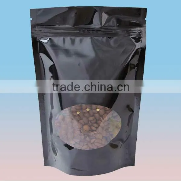 Resealable stand up plastic green tea bag
