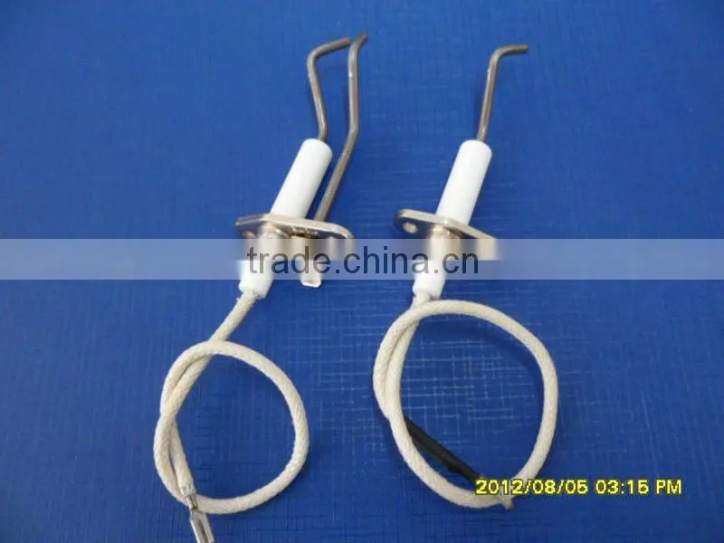 spark ignition flame sensor electrodes for wall-mounted gas boiler