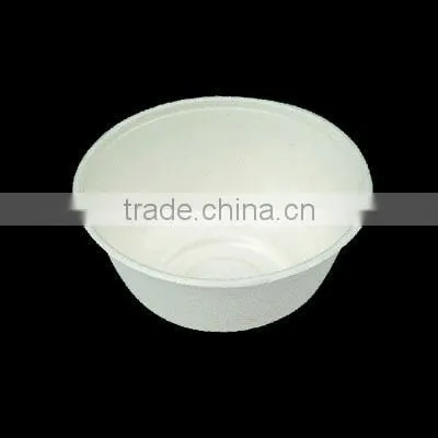 9" 3-grid wide rim printable take away paper pulp bagasse plate