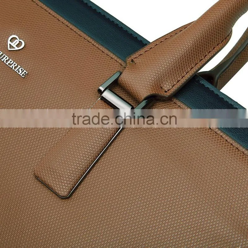 Top class cowhide laptop handbag business men briefcase for sale