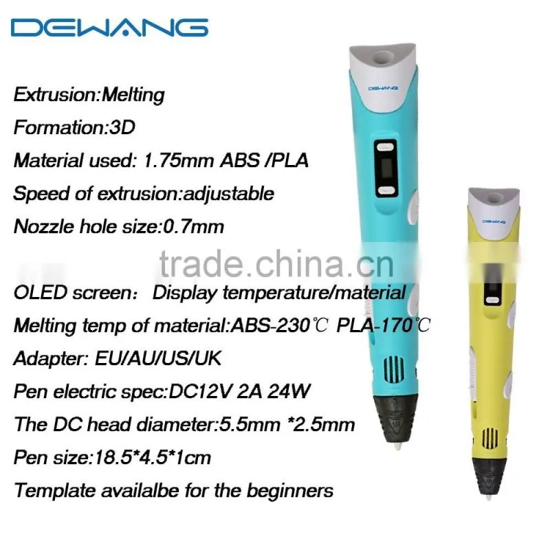 Novelty Semi-automatic 3D Drawing Pen 3d printer gift for kids with CE,RoHs