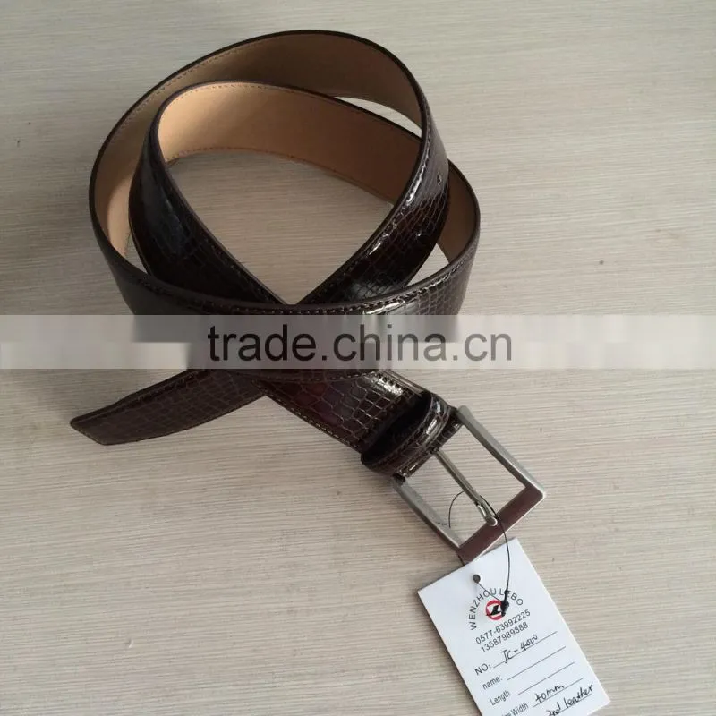 wenzhou PU bonded leather man belt