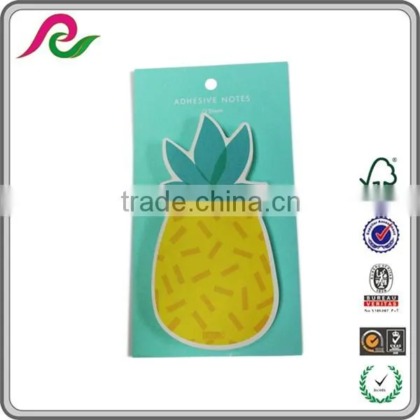 die cut sticky note,adhesive memo pad, Polo shaped sticky note