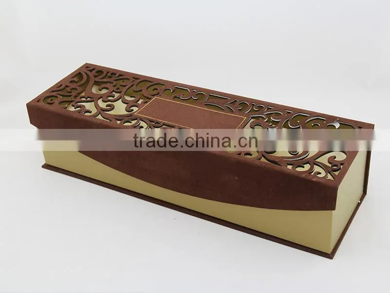 Eco-friendly Hollow Cardboard Box for Wine (ZJ-5039)