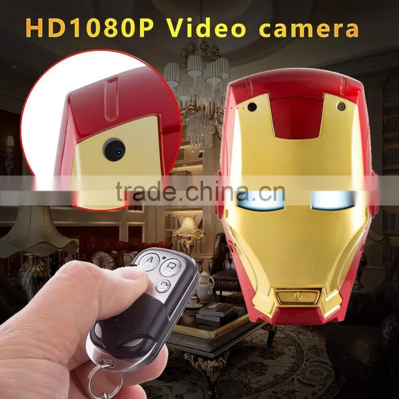 with remote control Marvel video camera FHD 1080P Iron man Mini DV Camera