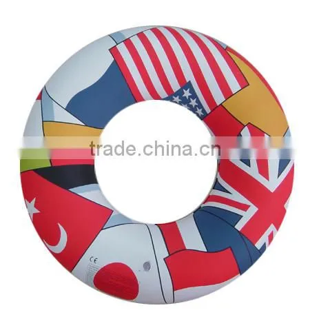 wholesale cute rainbow color unicorn swim ring float